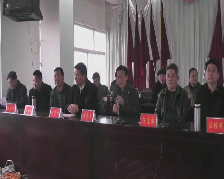 主席台左起：汪晶远、汪青刚、汪本如、汪基洲、陈学文、汪连成、汪理明