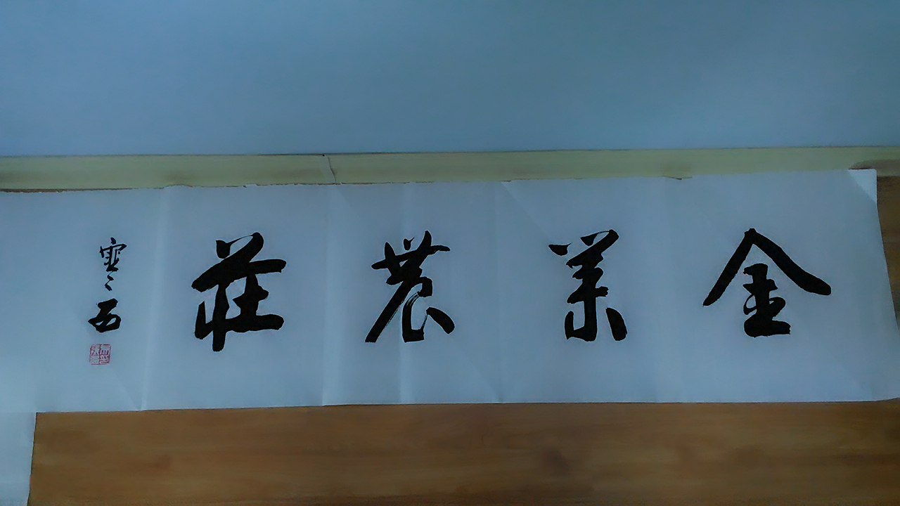 为汪承虎农庄题写字