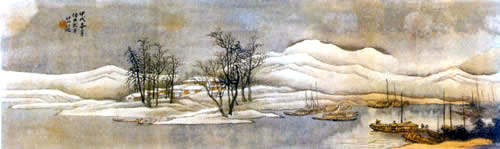 四季山水长卷之一·冬（故宫博物院藏）