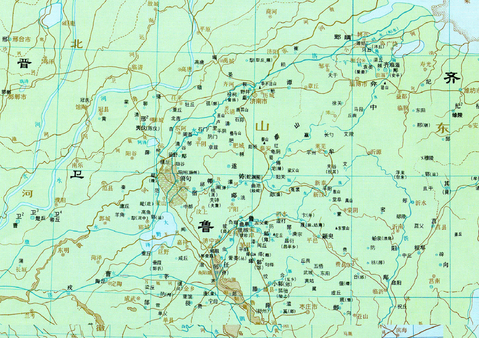春秋时期鲁国地图