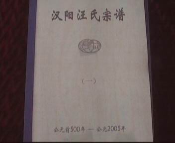 汉阳汪氏宗谱封面