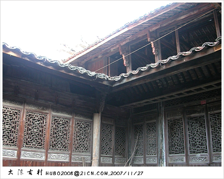 大陈古村某古宅檐下装修