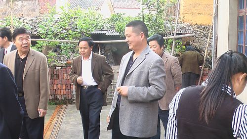 汪书记介绍我村绿化示范户