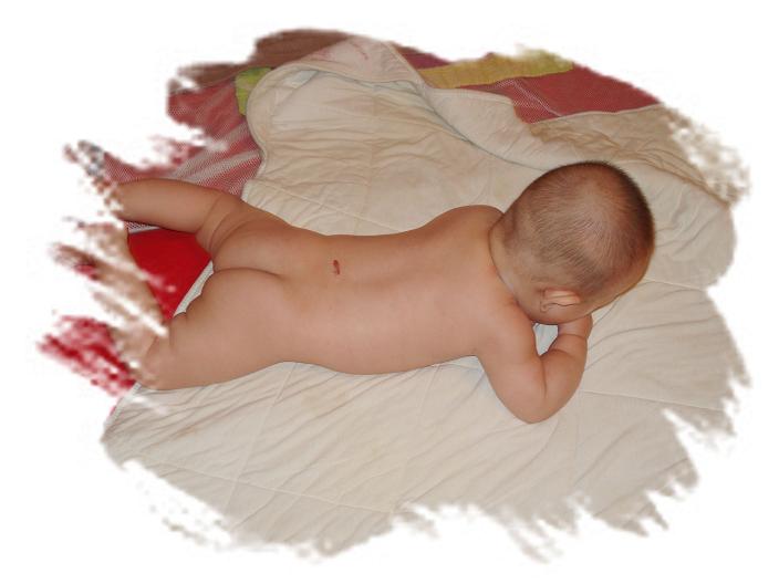 （一个月后）开始练习游泳喽