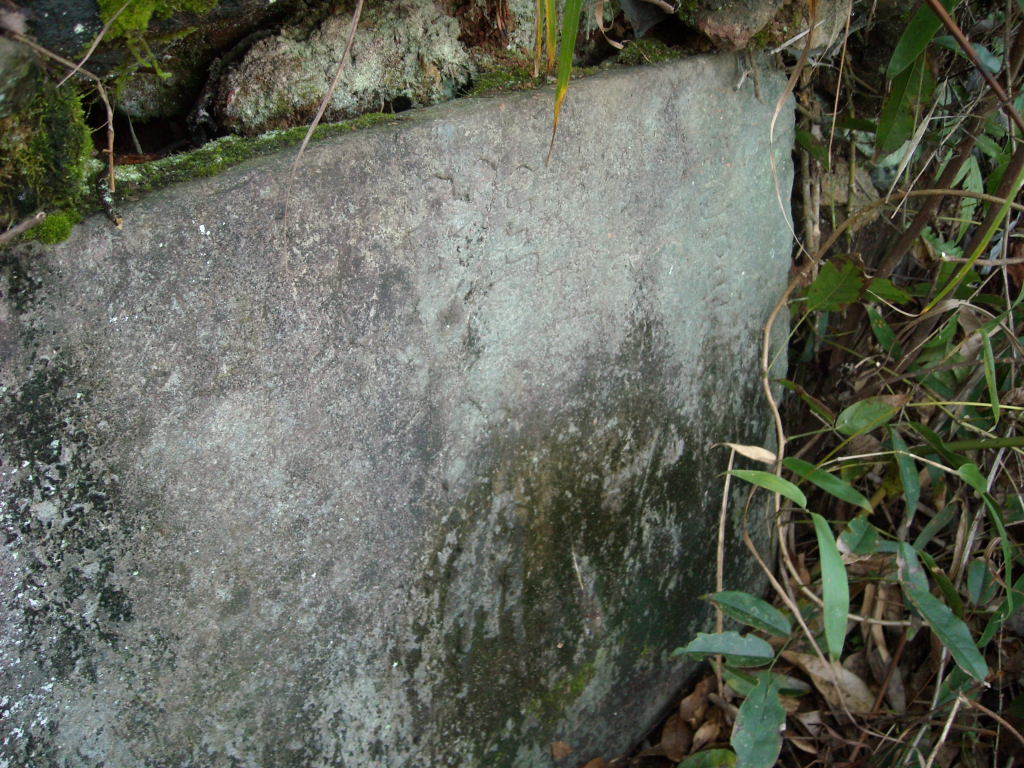 没带任何工具只能看到一点旌字