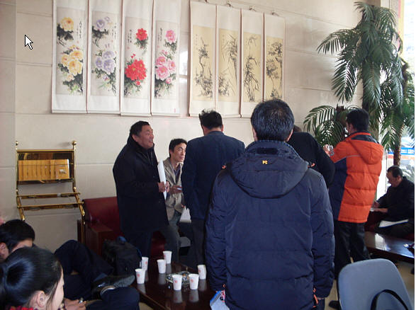 临时休息处热情洋溢