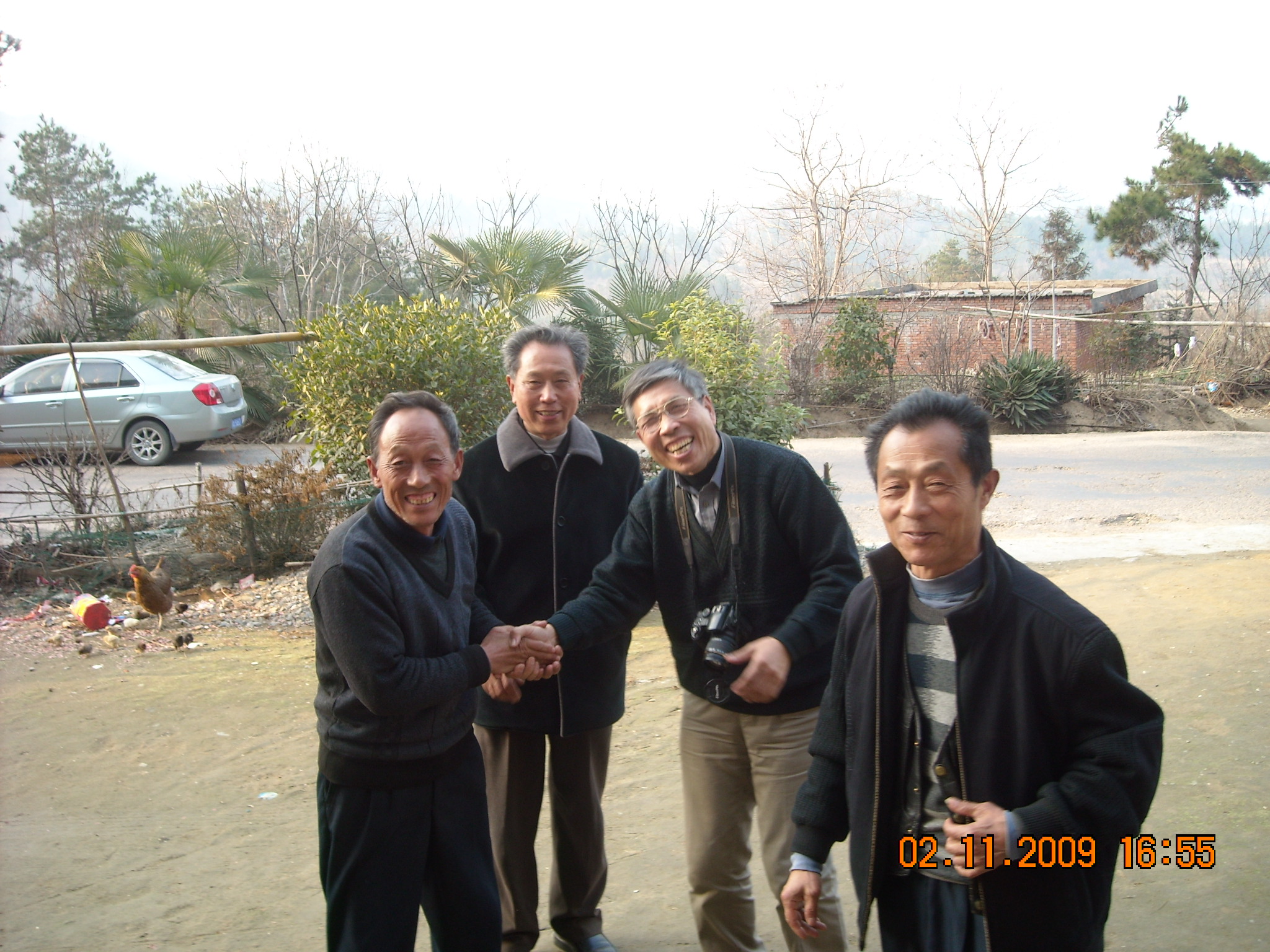 到了南溪光福会长热情接待