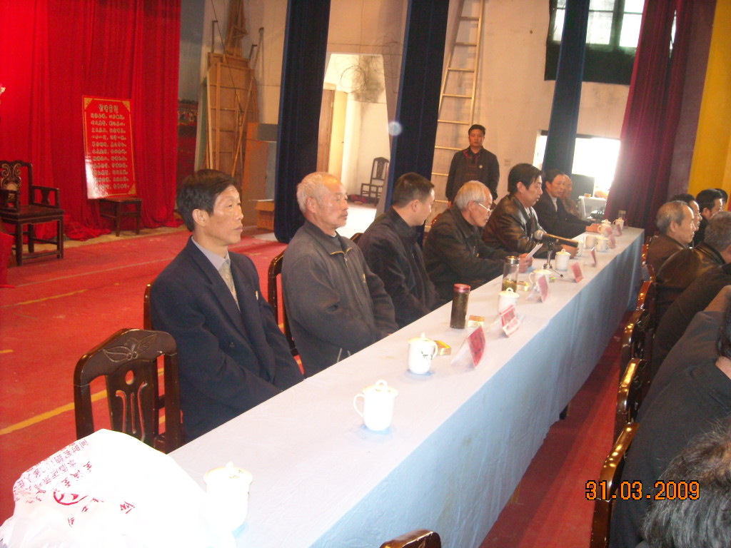 金寨县越国堂代表汪达梧先生发言讲话