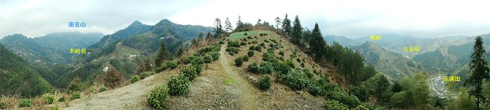 木岭后、汪满田、大谷运一览