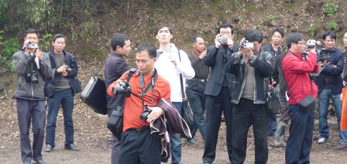 忙于拍摄的汪昆