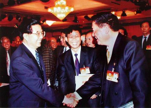 2002年3月胡锦涛主席会见