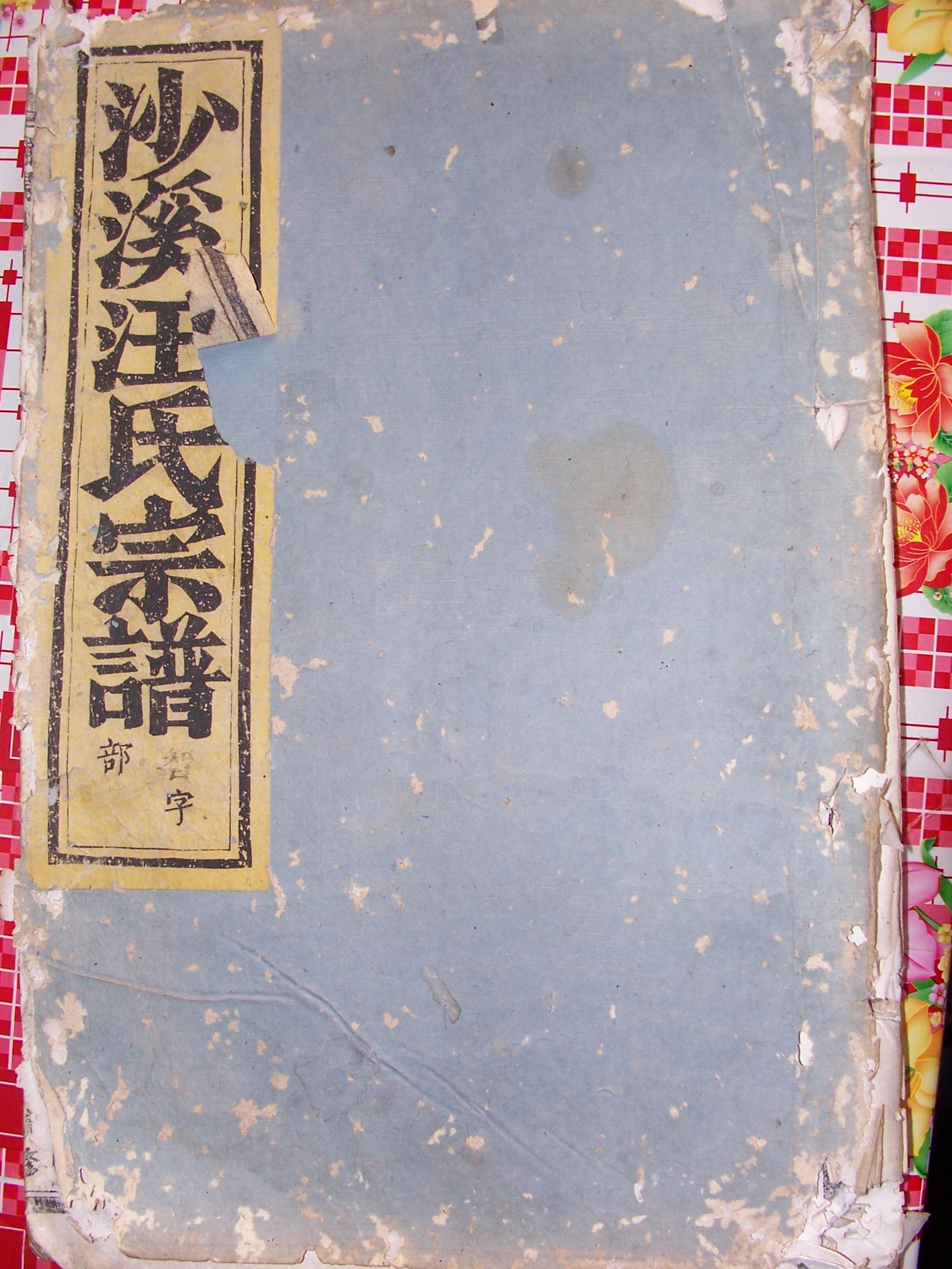 兰溪汪村的宗谱