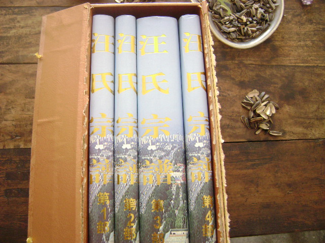 宗谱侧面（一套四册）
