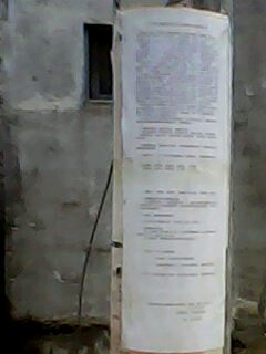 我在电线杆上贴的成立灌南县汪氏宗亲联谊会倡议书