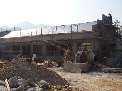 管理用房主体完工