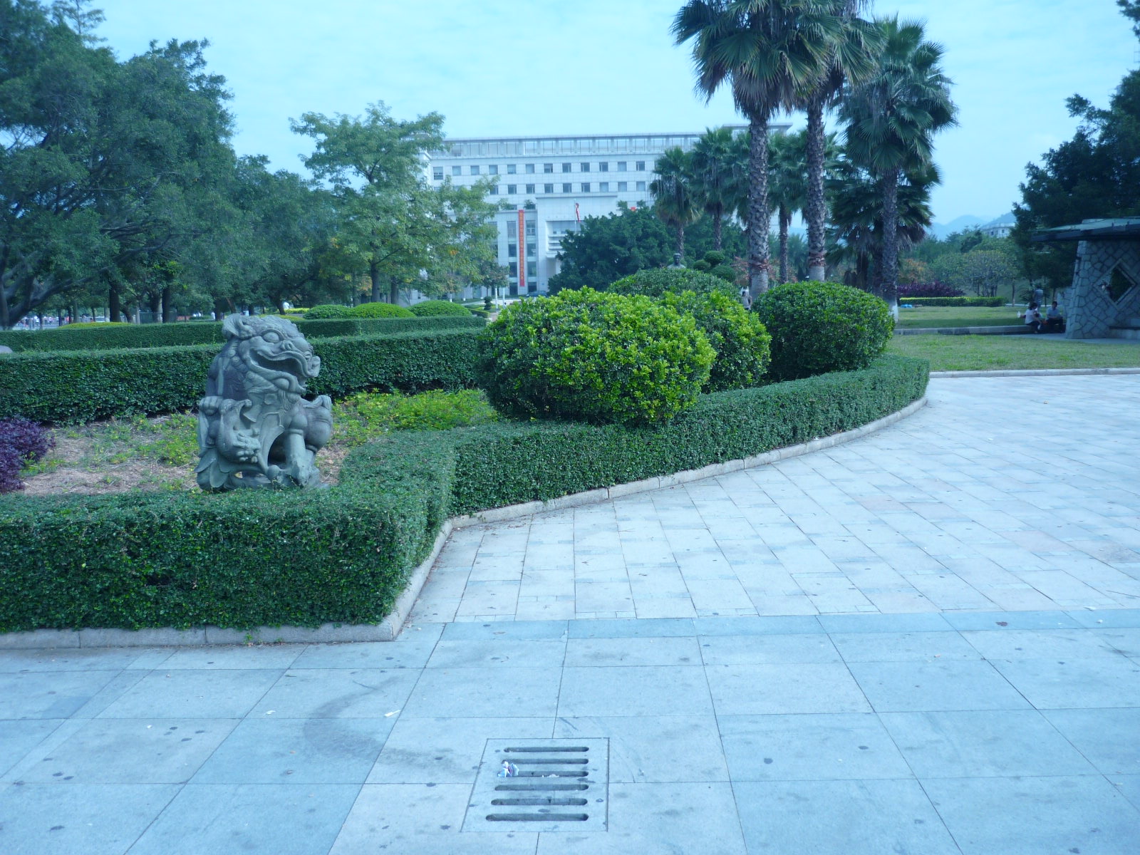 清溪镇政府门前狮子