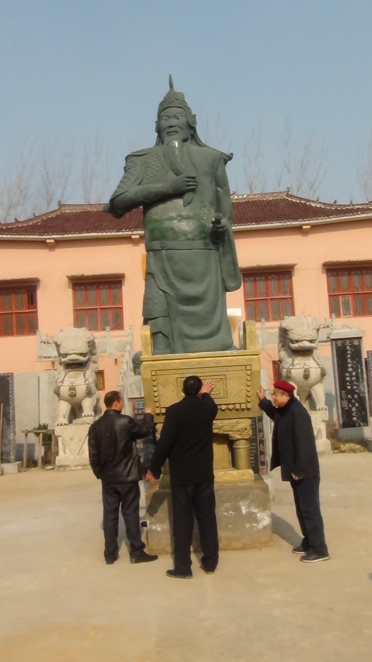 丰县汪洼宗祠越国公7米高像