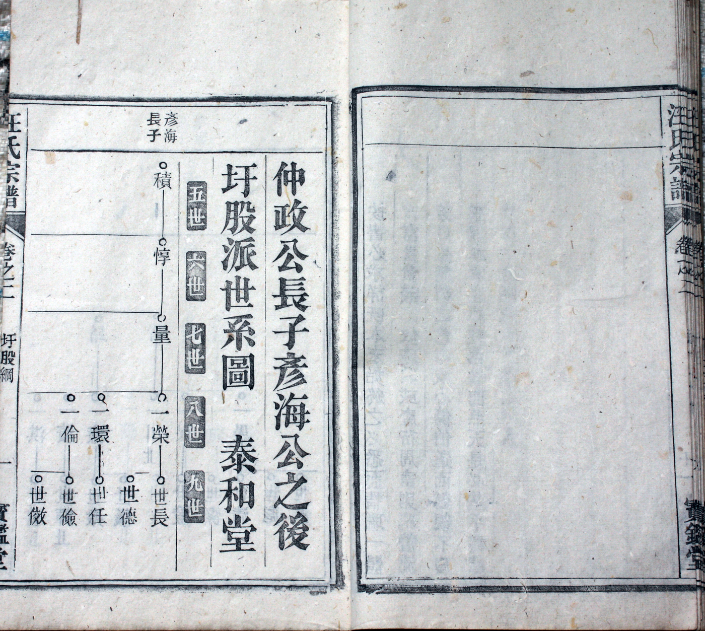 圩股派世系图 1