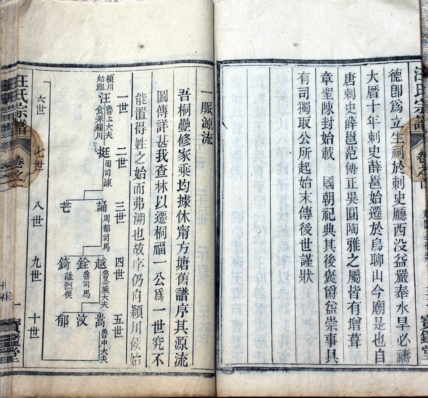 2&nbsp;&nbsp; 汪氏宗谱一脉源流 1