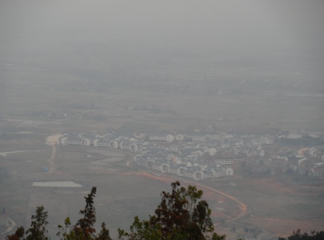 雨天鸟瞰五祖镇
