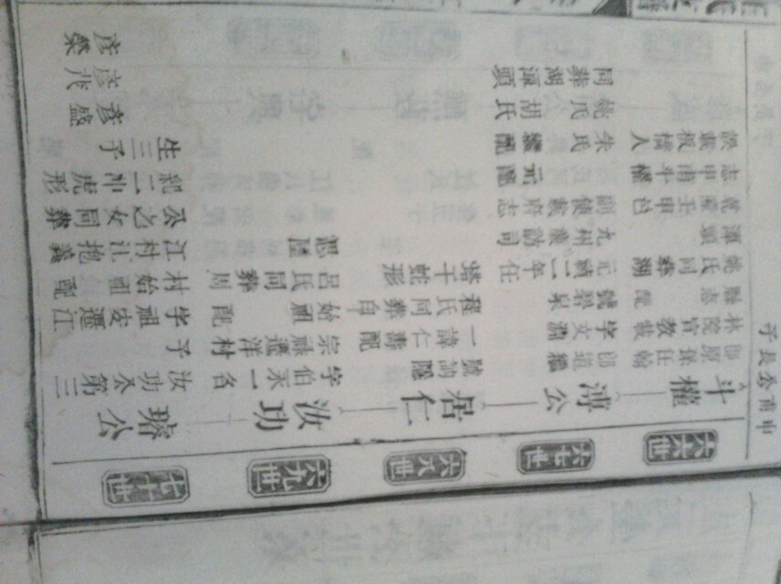 陈庄元莹公后裔