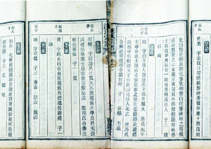 （4）寳鑑堂宗谱世系