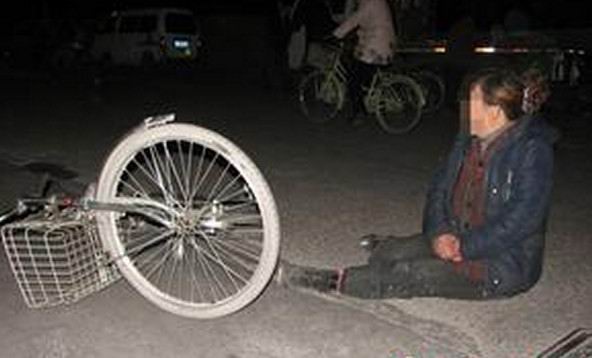 汪某发生交通事故现场